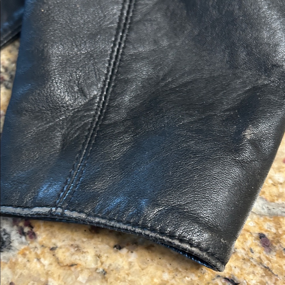 80’s Efrem leather fox fur bolero jacket - Picture 13 of 13